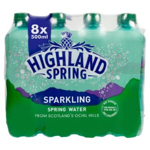 Buy Online Highland Spring Sparkling Spring Water 8 x 500ml in UK